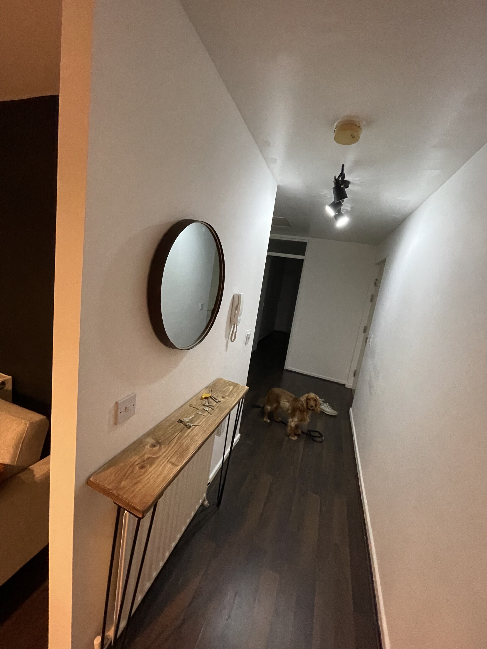 Entrance hall leading into the apartment