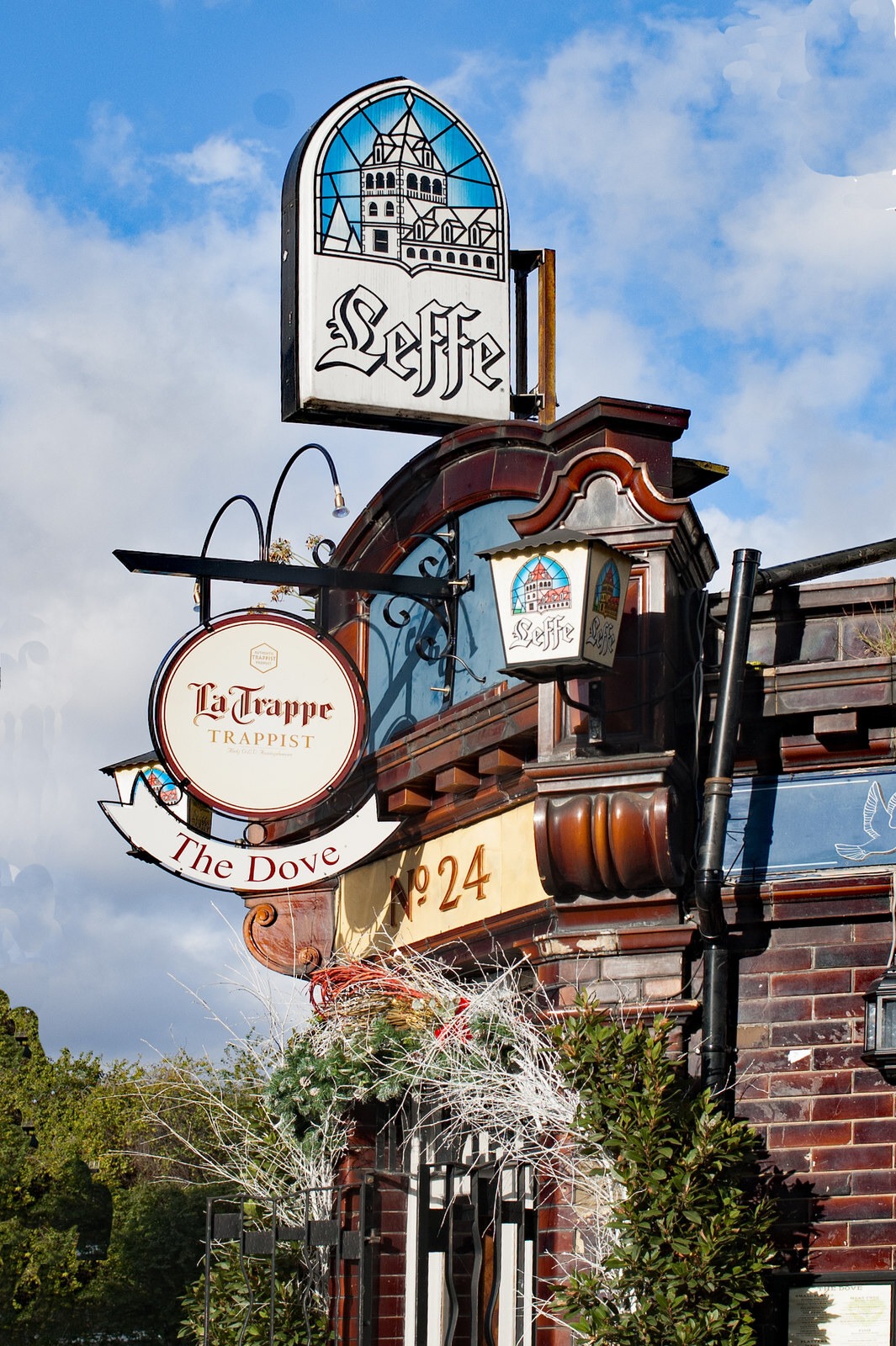 The Dove pub signs near Broadway Market